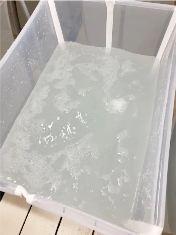 重炭酸泉の浴槽